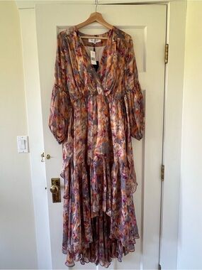 Elliatt Multicolor Floral High-Low Maxi Dress